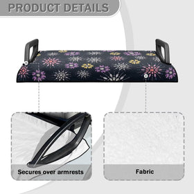Liuqpwys Diamond Flowers seat cover on cart highlighting multiple styles for updates.