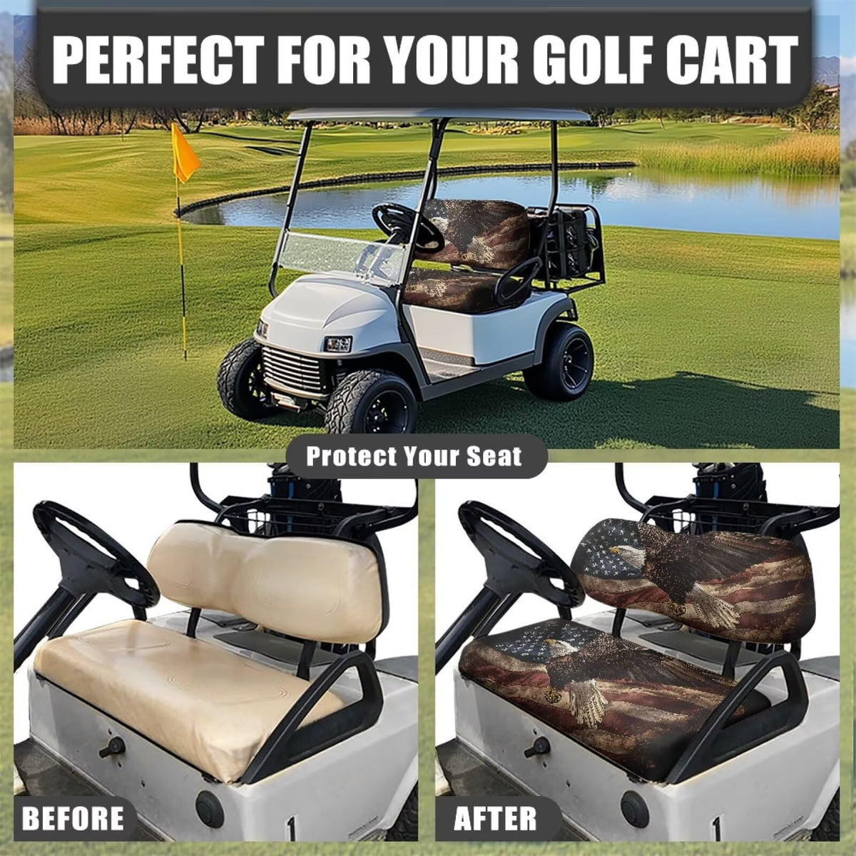 Easy slip-on installation saves time between rounds