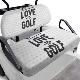 Liuqpwys front seat cover for 2-seat golf carts protects against wear and stains.