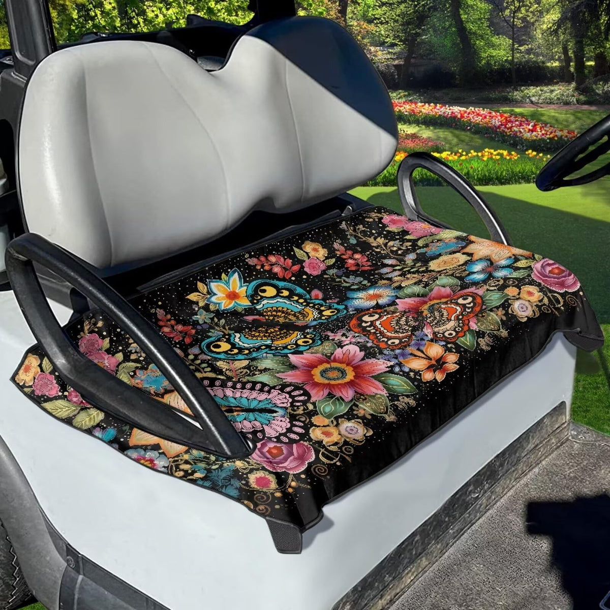 Liuqpwys golf cart seat blanket in quilted design protects seats from dust and scuffs