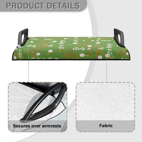 Liuqpwys machine-washable golf cart seat cover for simple cleaning.