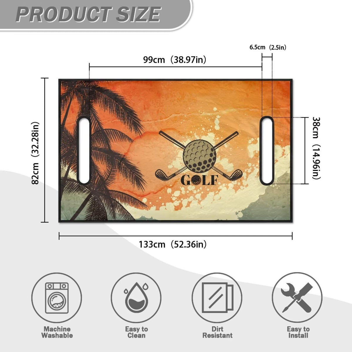 Liuqpwys machine washable cover keeps your golf cart clean and fresh.