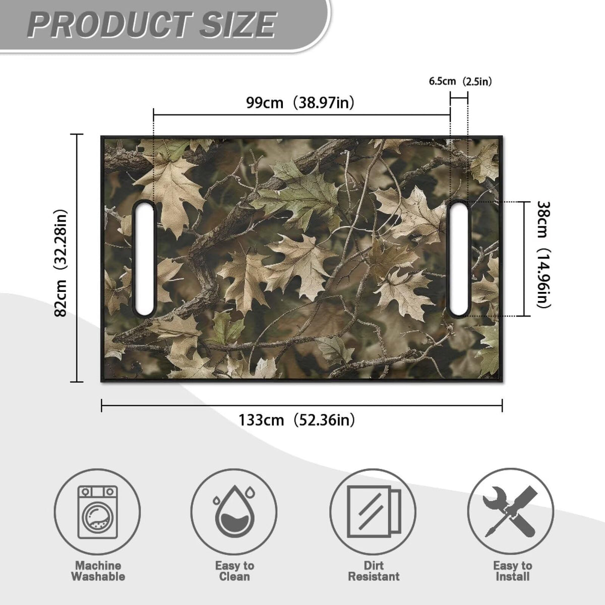 Liuqpwys machine-washable seat cover makes cleanup quick and easy.