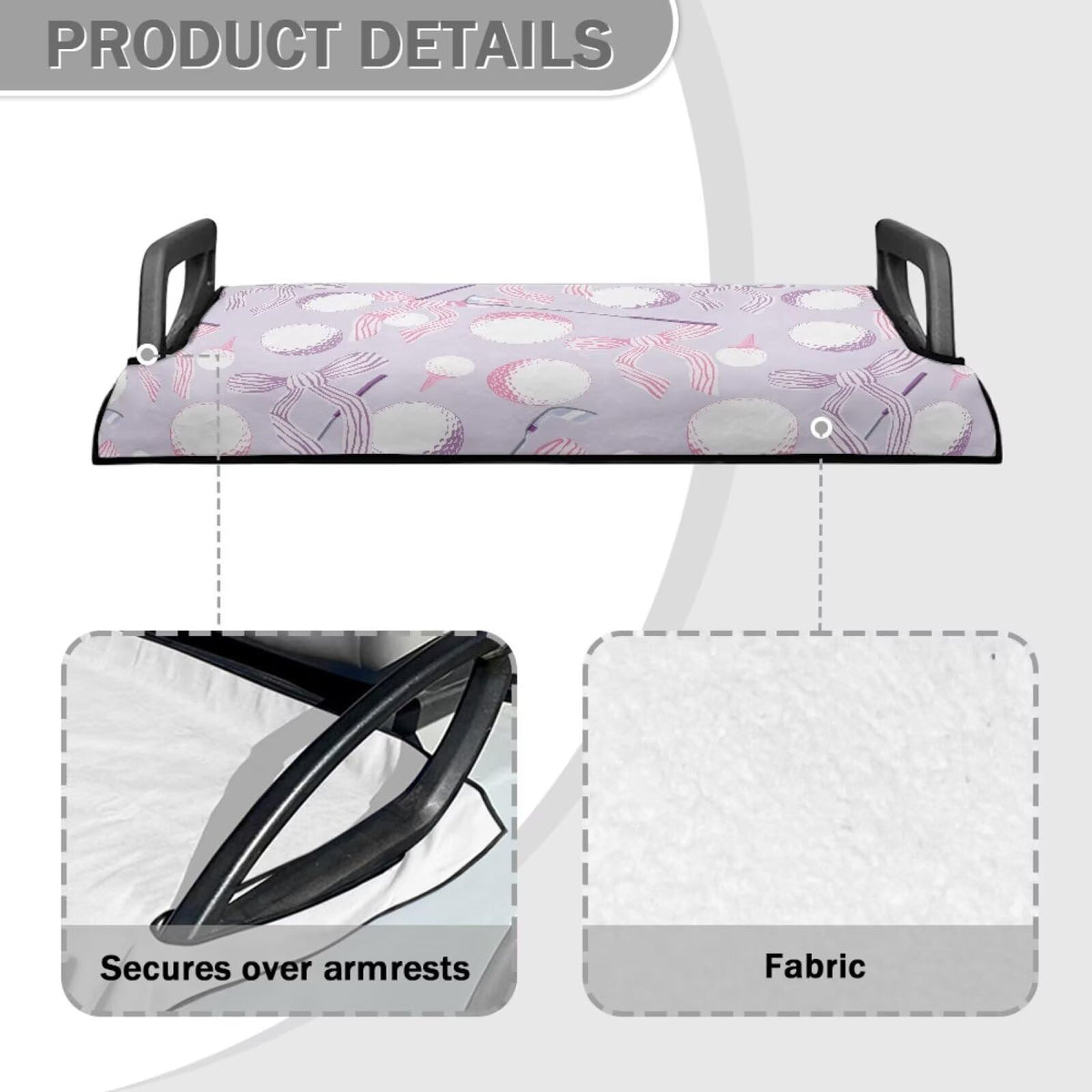 Liuqpwys Play Golf seat cover easy installation on two-person cart.