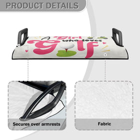 Liuqpwys seat cover demonstrates dust protection and easy storage.