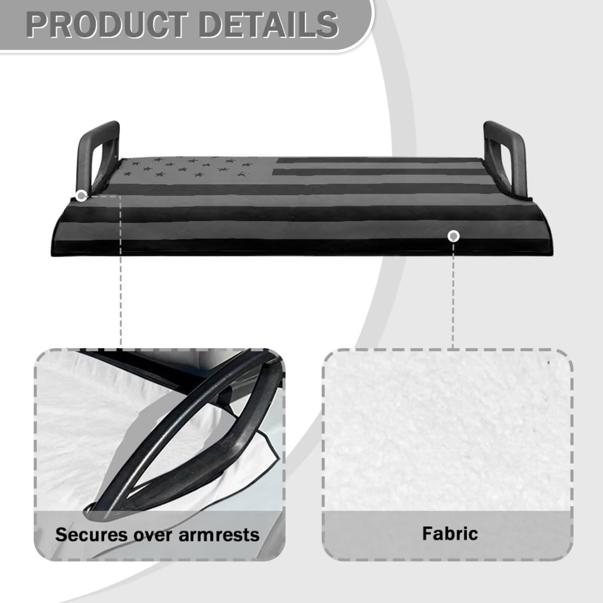 Liuqpwys universal-fit design with armrest openings for most two-seat golf carts