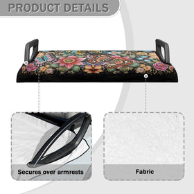 Liuqpwys seat blanket features non-slip underside to stay in place during bumpy rides
