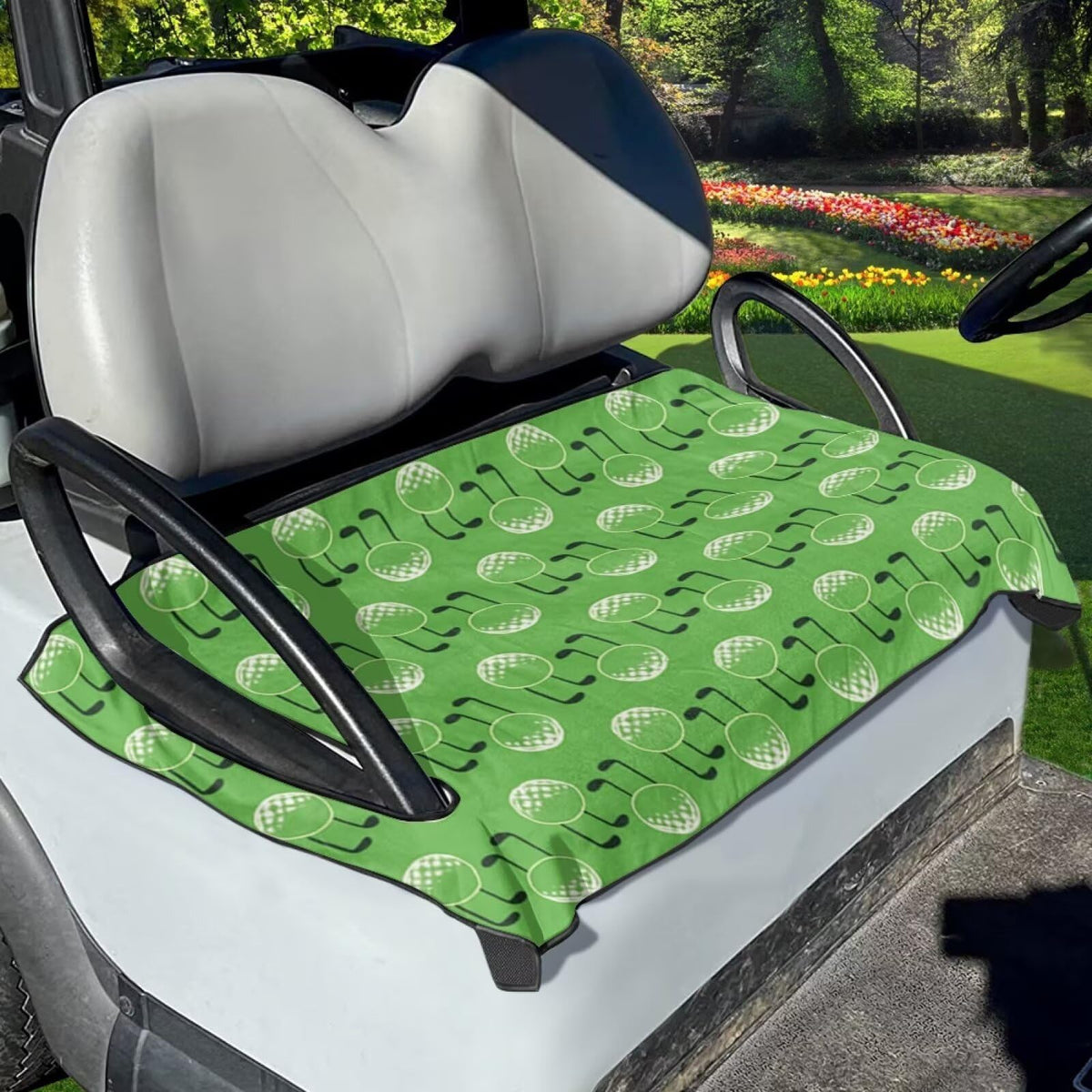 Liuqpwys seat cover with non-slip bottom stabilizes ride on uneven terrain