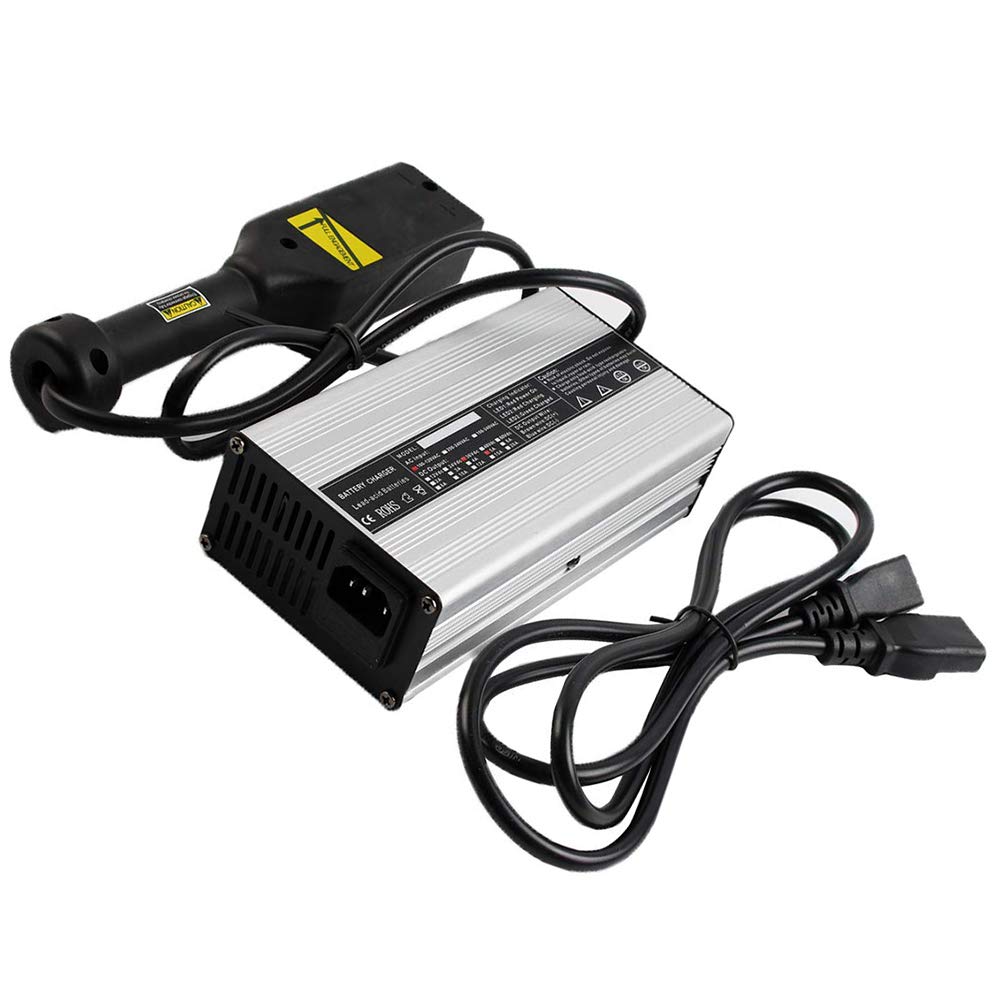 LIYYOO charger with D-Style plug connectors for EZGO compatibility