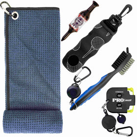 LJVOGUES Golf Accessories Kit cover displays neatly organized tools for on-course maintenance.
