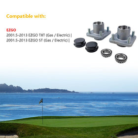 LLNSEAUTO dust covers provide added protection for EZGO wheels