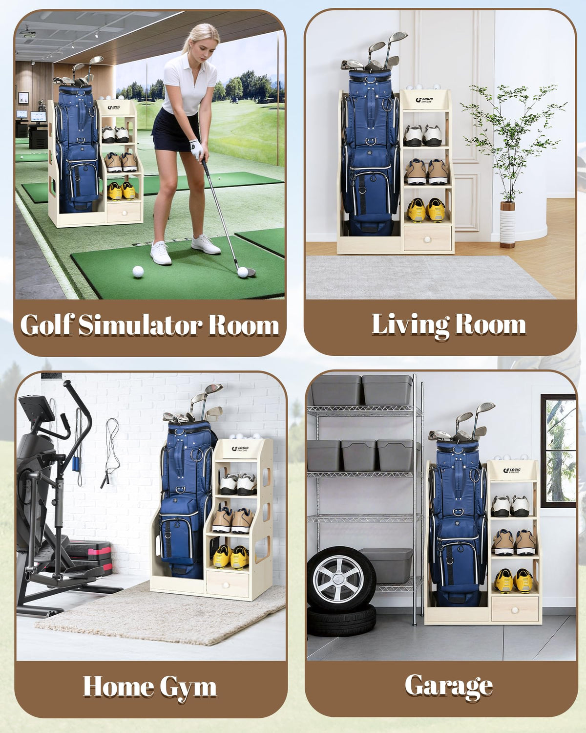 Logicexplore elevates home style with a sleek finish for your golf room.