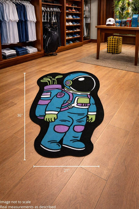 Logie Joe's Astronaut Walker mat stabilizes golf carts on surfaces.