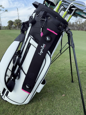 Logie Joe's glove holder keeps your glove ready between shots