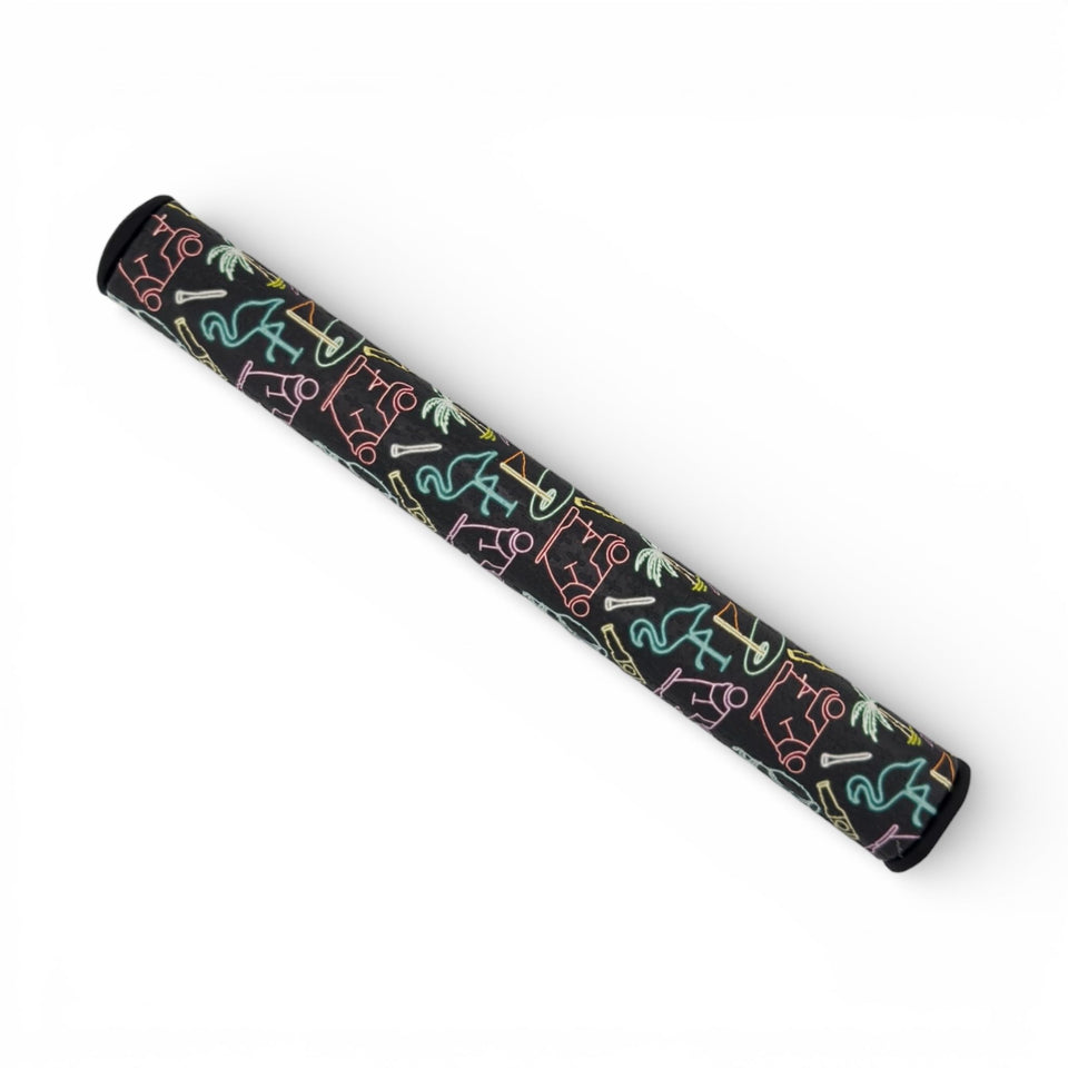 Logie Joe's Miami Slice 3.0 Tour grip emphasizes stable stroke for precise putting.
