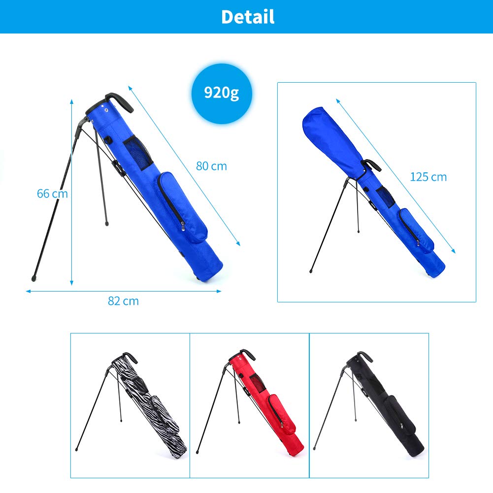 Longchao blue golf bag design ideal for small club sets.