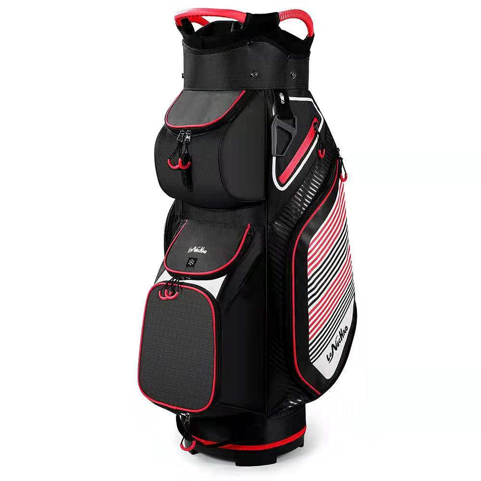 LONGCHAO cart golf bag with 14-way top for quick club access