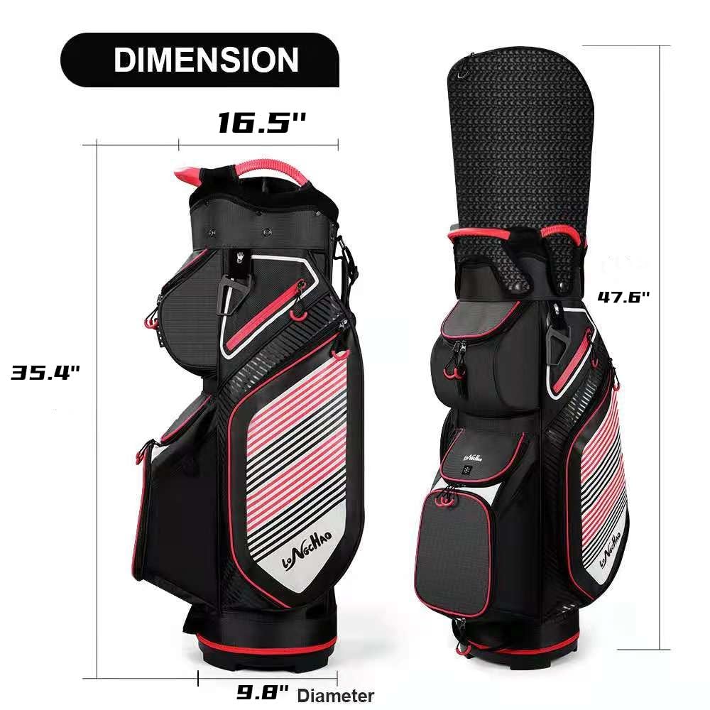 LONGCHAO bag with molded base provides stability during rounds
