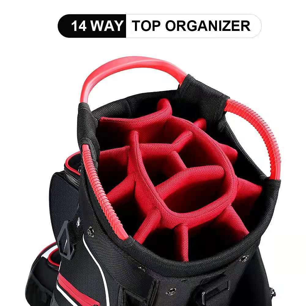LONGCHAO golf bag with nine pockets for organized gear