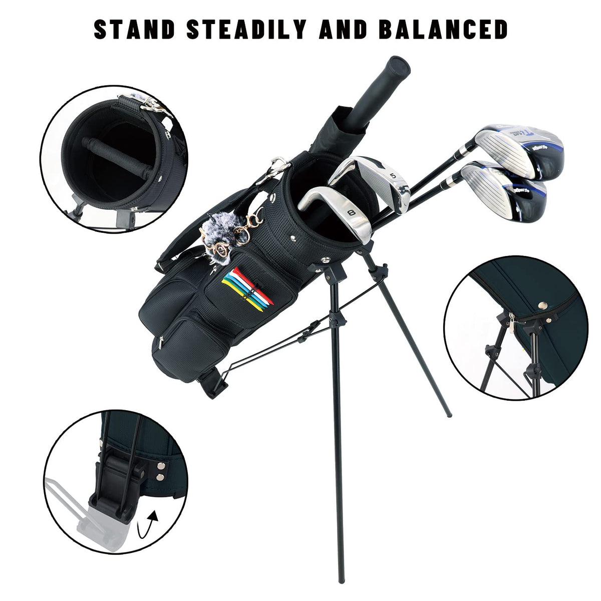 LONGCHAO bag with 11-club capacity keeps clubs organized