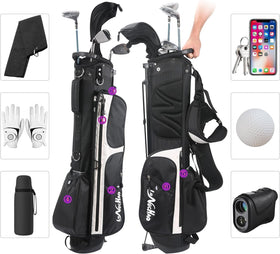 LONGCHAO golf bag showing 6 pockets for organized gear