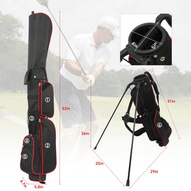 LONGCHAO golf bag dual-strap design distributes weight for comfort during long carries.