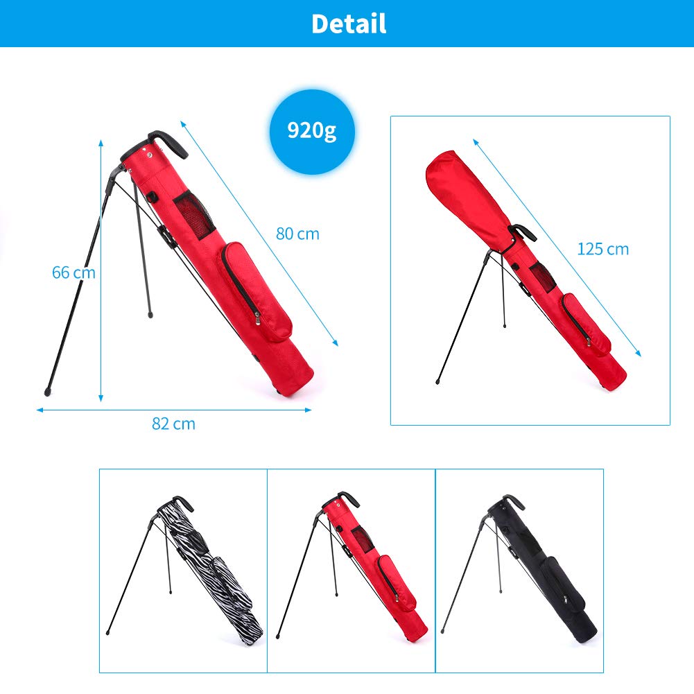 LONGCHAO bag's large capacity fits 6–7 clubs in a compact design