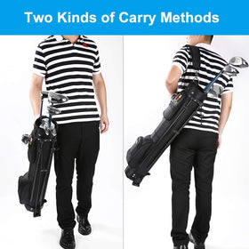 LONGCHAO golf bag with stand rain hood and pendants for extras