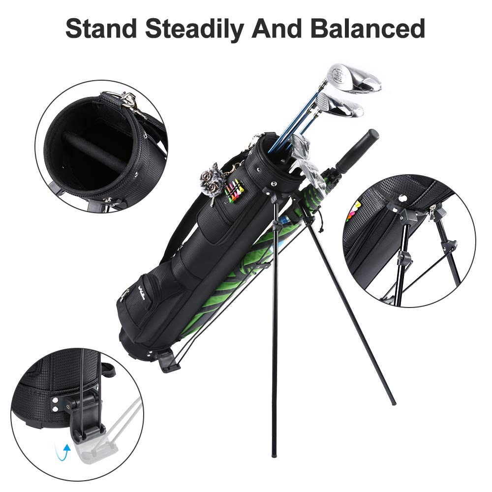 LONGCHAO golf bag with stand side strap for easy carrying