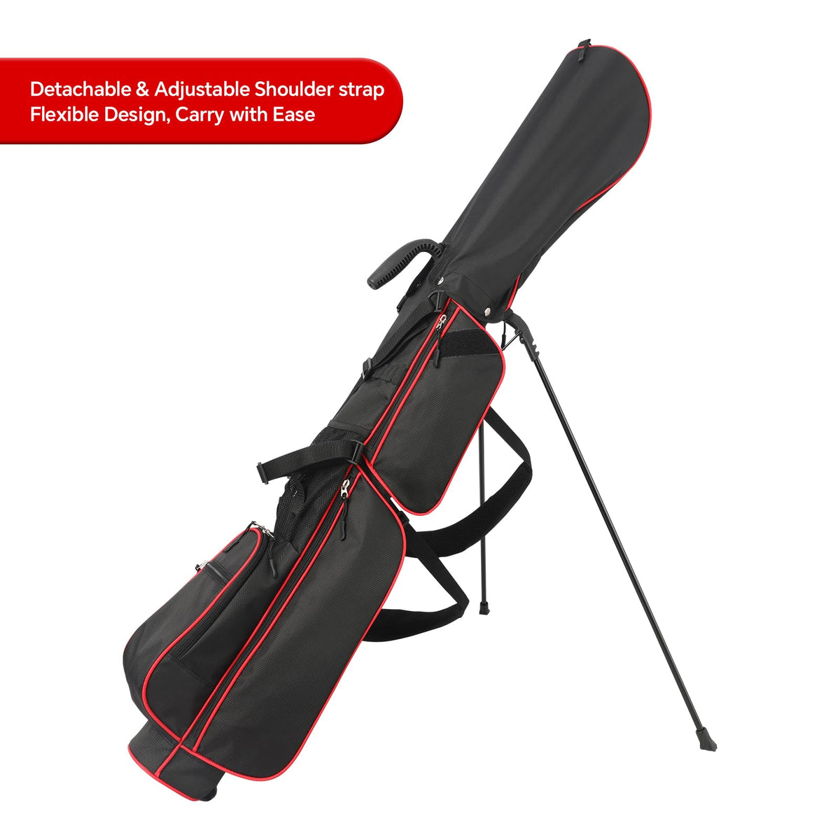 LONGCHAO compact carry bag suits driving range and executive courses.