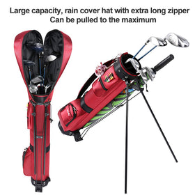 Longchao golf bag two-way dividers organize up to 11 clubs.