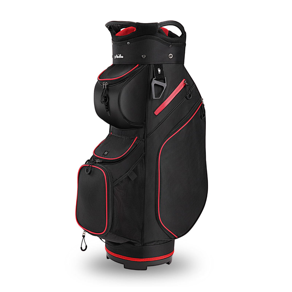 Longchao golf cart bag with 14-divider top keeps clubs neatly separated on the course