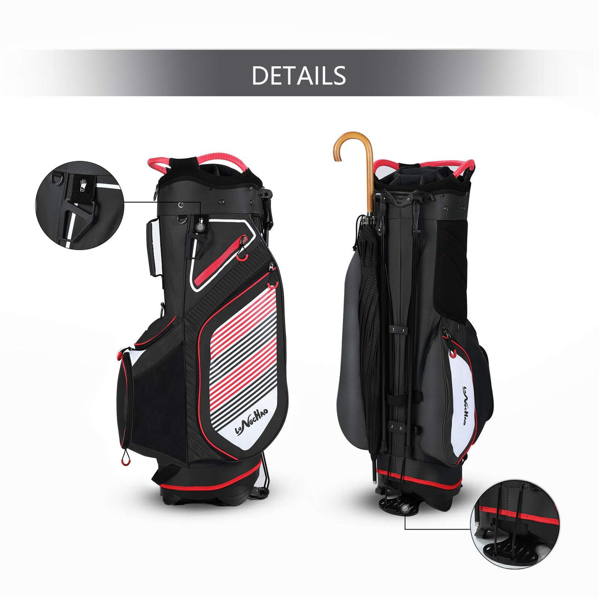 LONGCHAO stand bag base and durable bottom for stability