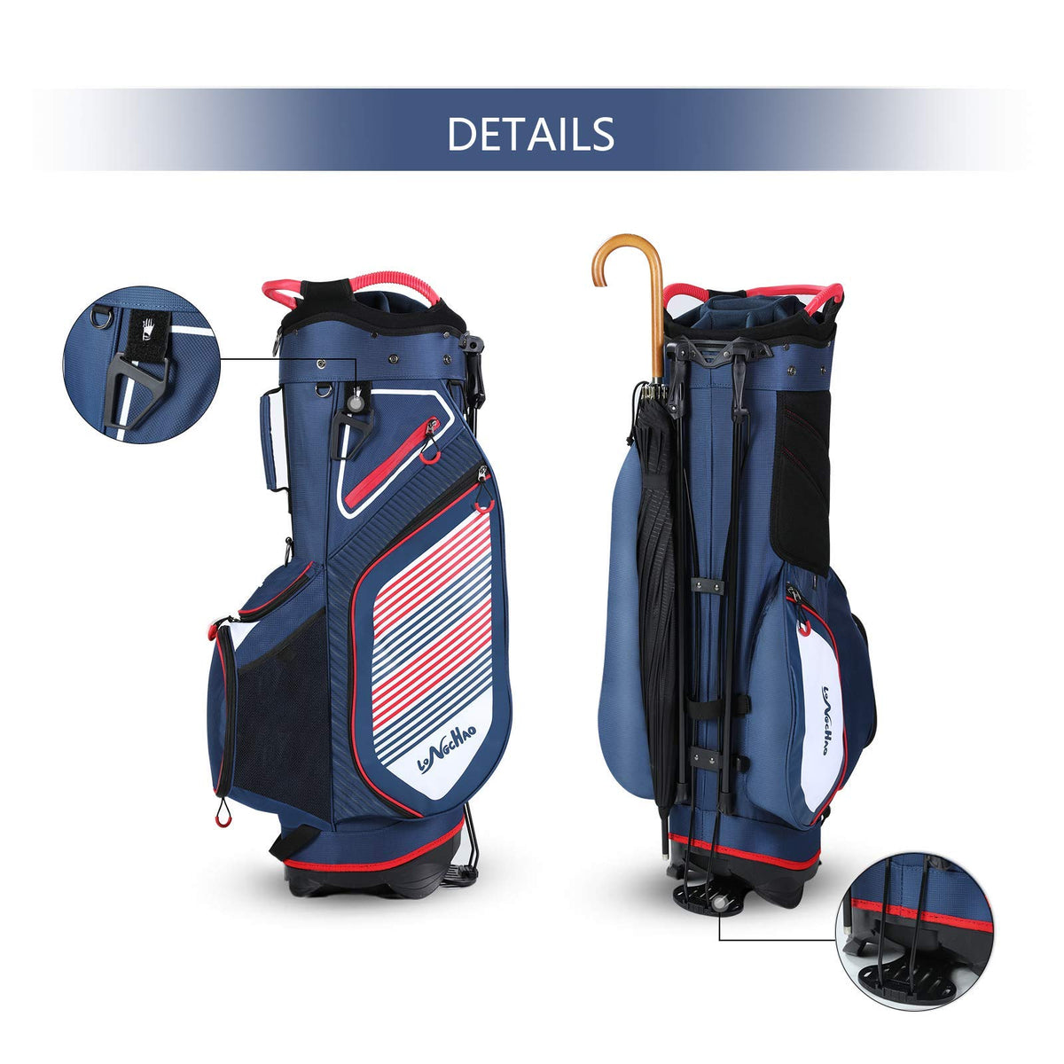 LONGCHAO stand bag features stable bottom and durable construction