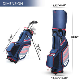 LONGCHAO golf bag includes umbrella holder for sudden weather changes