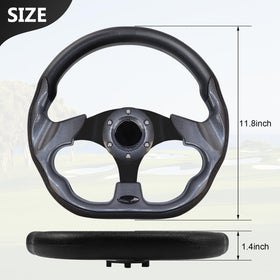 LOSCHEN EZGO RXV/TXT steering wheel black color complements sportier cart