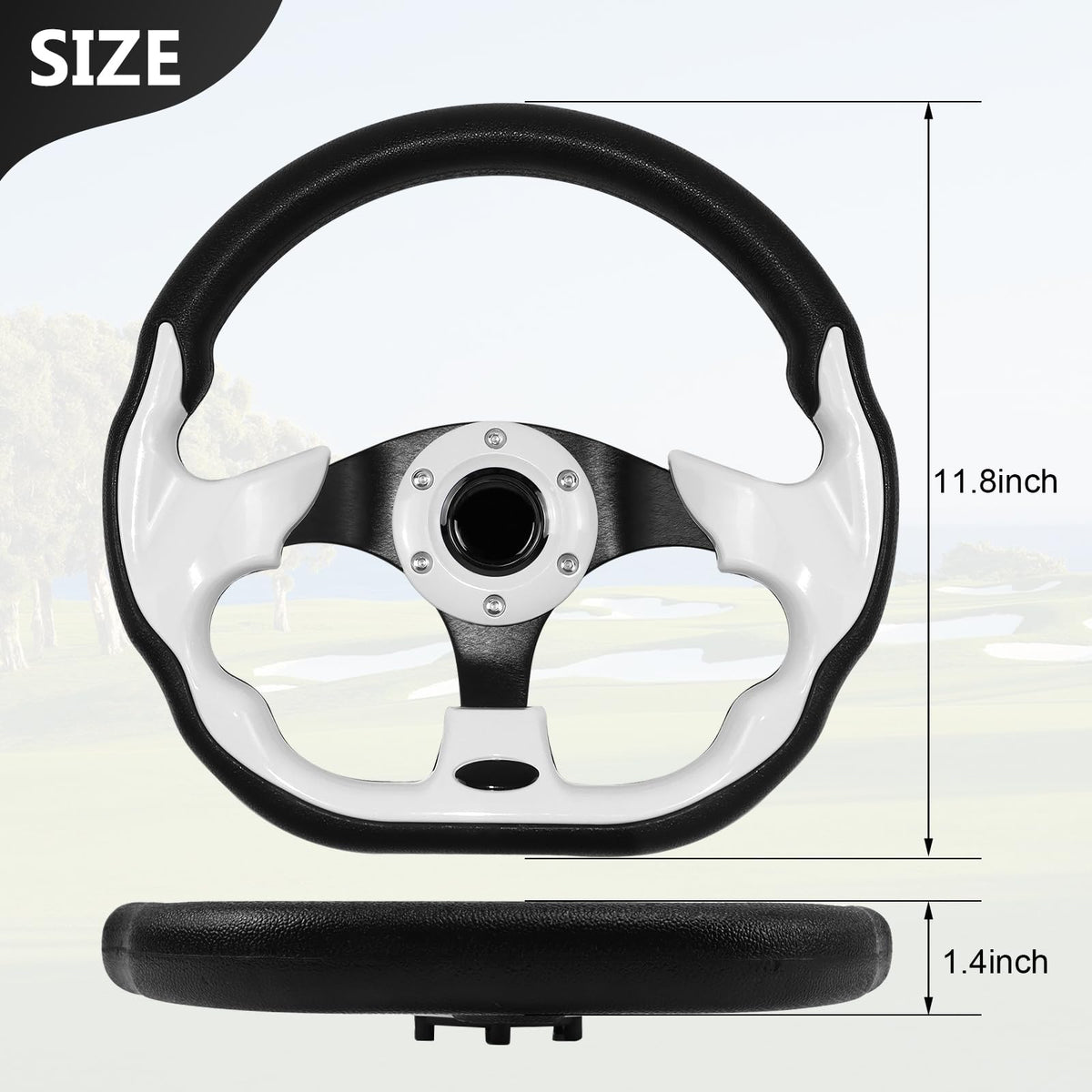 LOSCHEN golf steering wheel Precedent fit provides stylish, secure handling.
