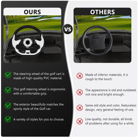 LOSCHEN golf steering wheel Yamaha fit delivers ergonomic grip.