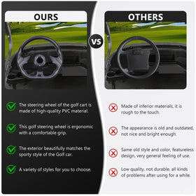 LOSCHEN PVC grip steering wheel kit showing durable material and grip