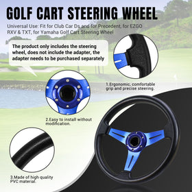 LOSCHEN steering wheel blue for Precedent enhances style and precise steering