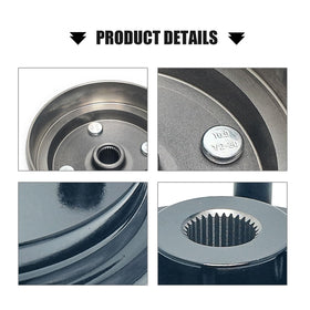LOSTAR 30-spline center detail highlights compatibility with EZGO 4-cycle systems.