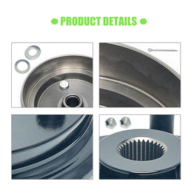 LOSTAR brake drum hub with washers and cotter pin included for proper fit