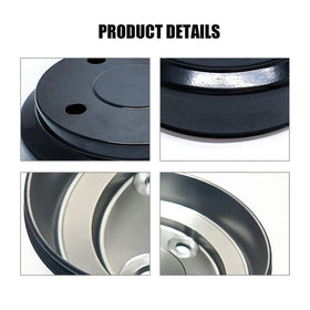 LOSTAR cast iron brake drum hub improves wear resistance and heat dissipation.