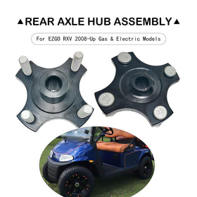 Lostar direct replacement installation for EZGO RXV rear hub.