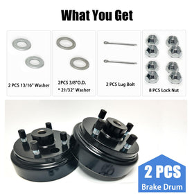LOSTAR EZGO TXT brake drum kit, installation-ready visual guide