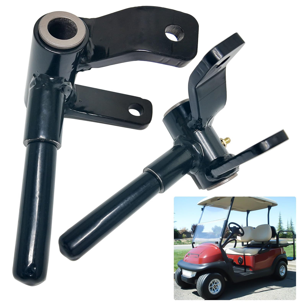 LOSTAR front hand spindle driver for Club Car improves steering stability.
