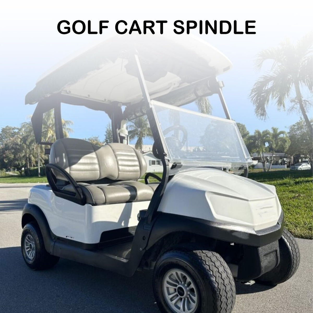 LOSTAR front hand spindle passenger for Club Car supports smooth front-end operation.