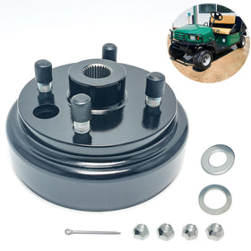 LOSTAR golf cart brake drum assembly ready for EZGO installs and straightforward replacement