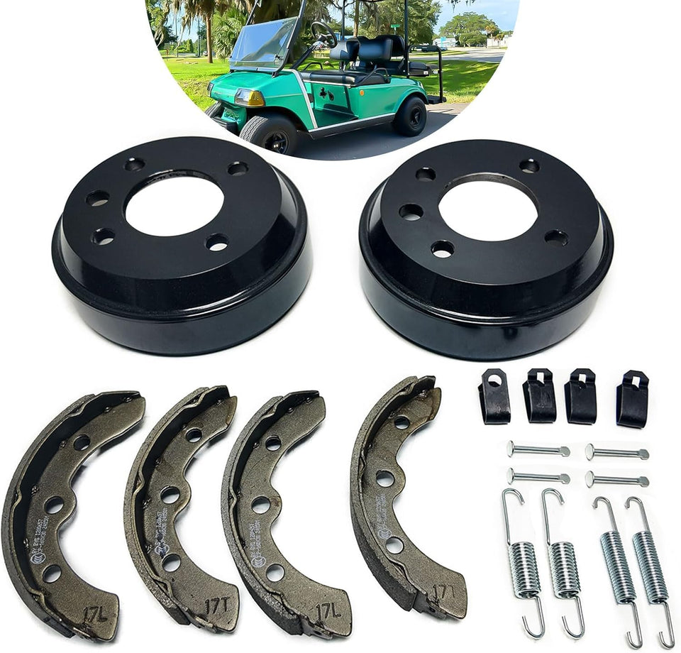 LOSTAR brake drum hub assembly for Club Car DS Villager enables reliable braking