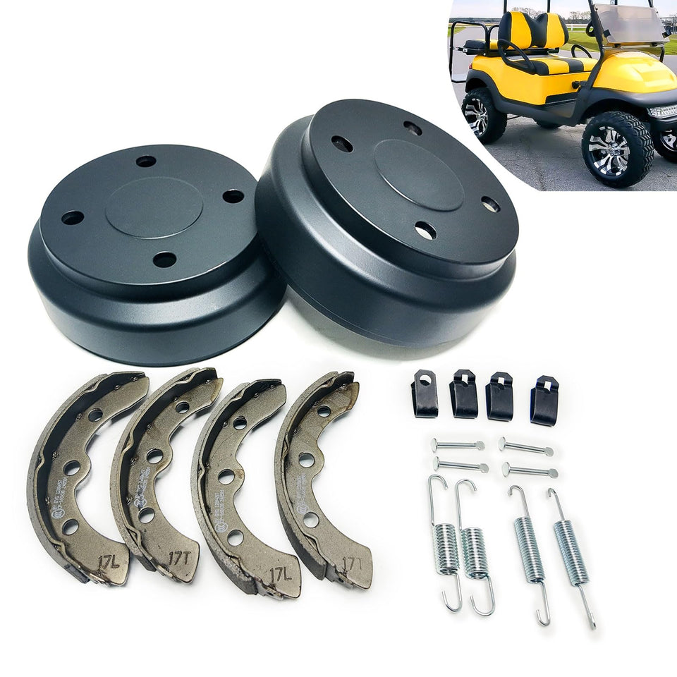 LOSTAR golf cart brake drum hub close-up shows durable construction